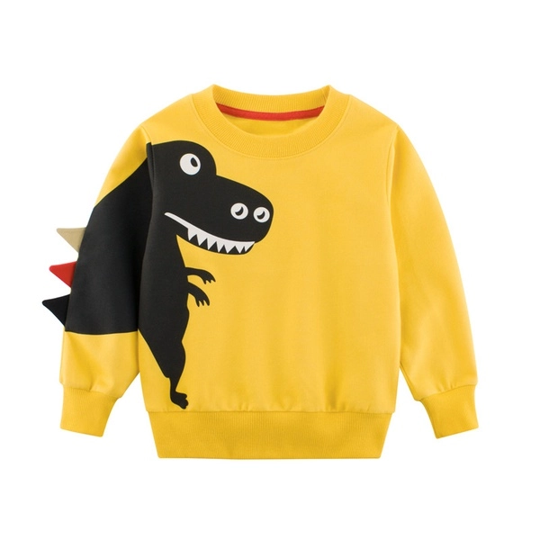 Dinosaur Print Long-sleeve Sweatshirt For Boys