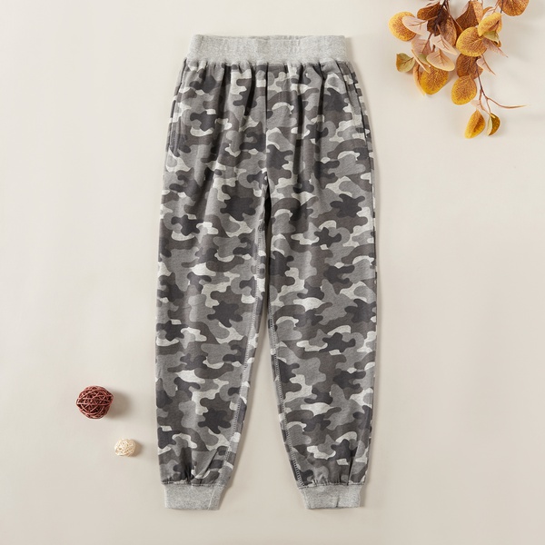 Trendy Neutral Camouflage Sweatpants