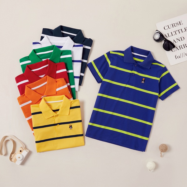 Trendy Striped Polo Shirts