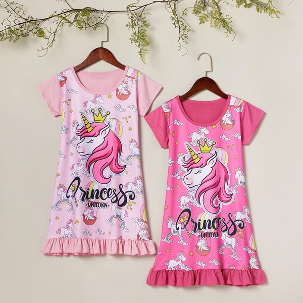 Beautiful Unicorn Rainbow Allover Print Dress