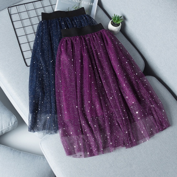 Beautiful Sequined Mesh Skirt