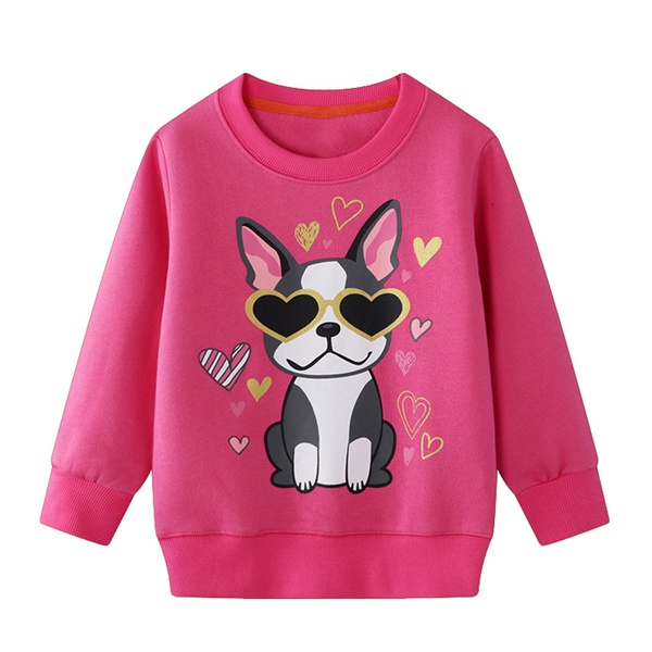 Trendy Fashionable Dog Love Print Sweatshirt