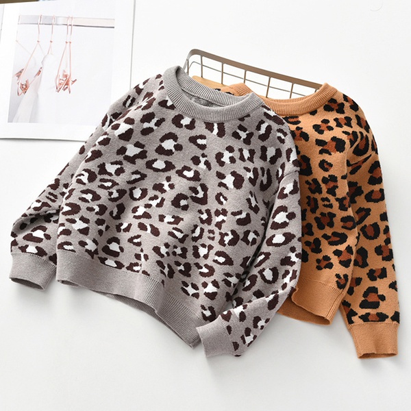 Stylish Leopard Print Sweater