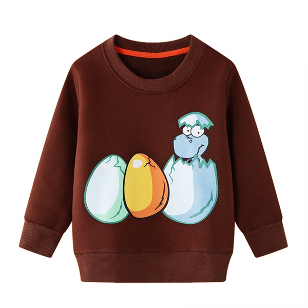 Stylish Dinosaur Egg Print Sweatshirt
