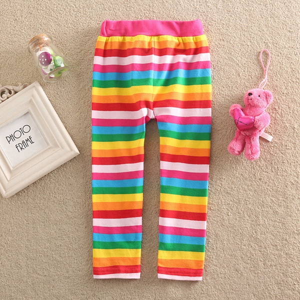 Baby / Toddler Girl Colorful Rainbow Print Pants