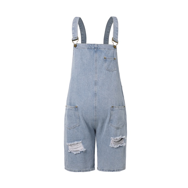Maternity Avant-garde Plain Suspender pants