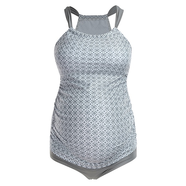 Stylish Regular Geometric Print Maternity Swimwear