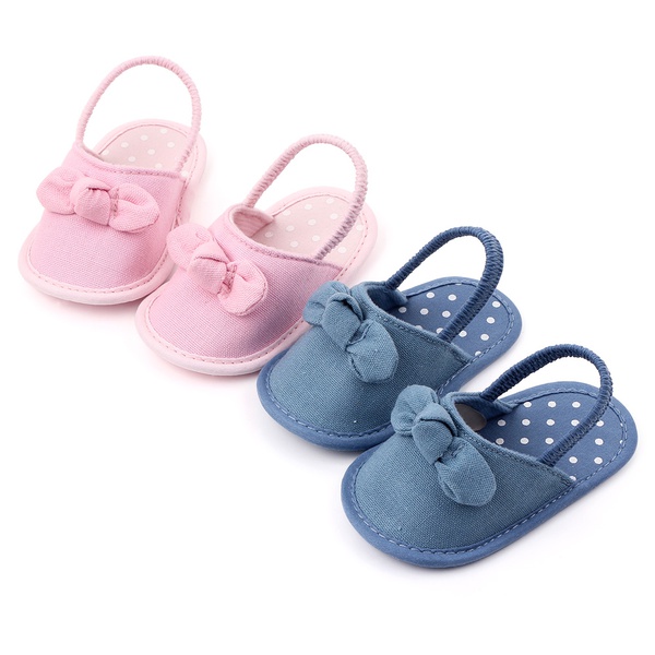 Baby / Toddler Cutie Bowknot Solid Prewalker Sandals