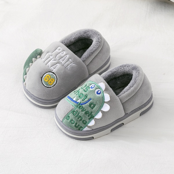 Toddler / Kid Animal Dinosaur Embroidered Fluff Casual Snow Boots