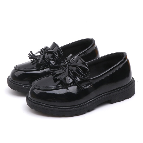Toddler / Kid Solid Tie School Leather Shoes