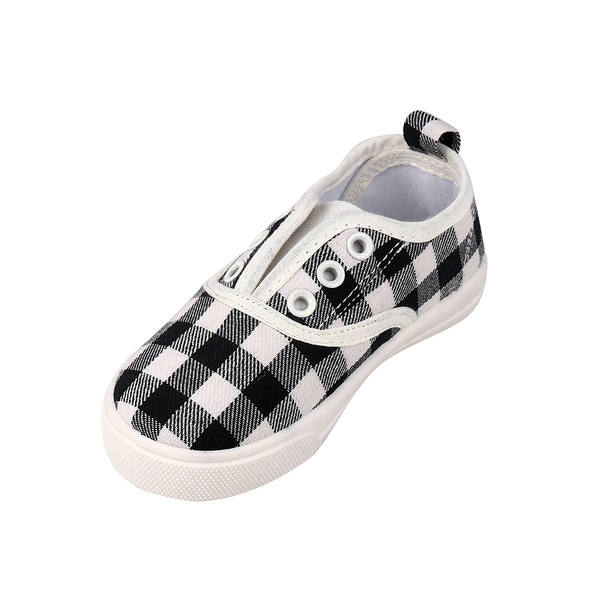 Toddler / Kids Causal Classic Grid Canvas Shoes