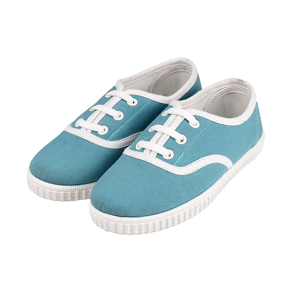 Kid Causal Solid Lace-up Canvas Shoes