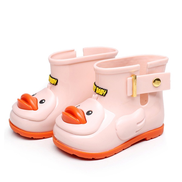 Toddler / Kid 3D Animal Duck Pattern Low-top School Rain Boots
