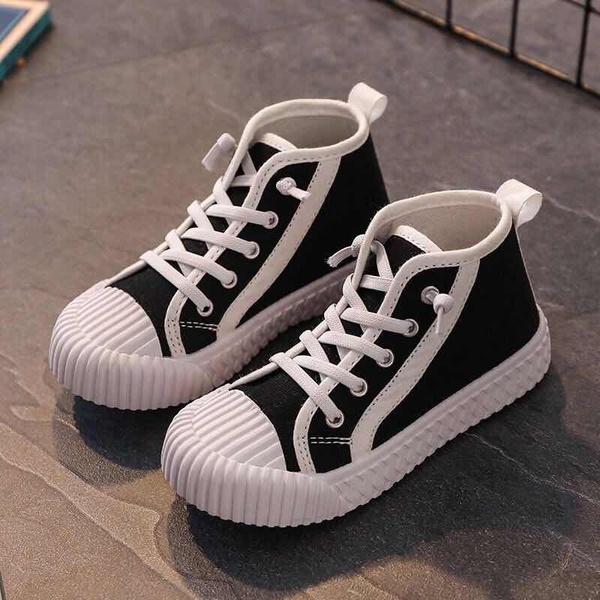 Toddler / Kid Causal Striped Lace-up Canvas Shoes