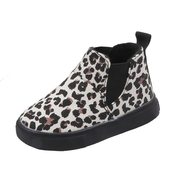 Toddler / Kids Trendy Leopard Print Fleece-lining Boots