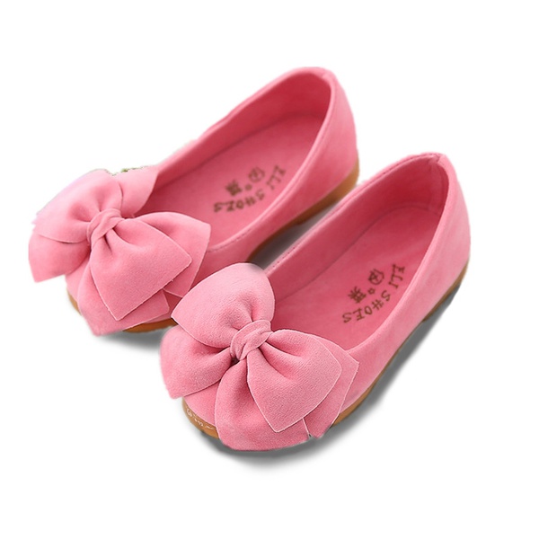 Toddler Girl Pretty Bowknot Decor Solid Shoes