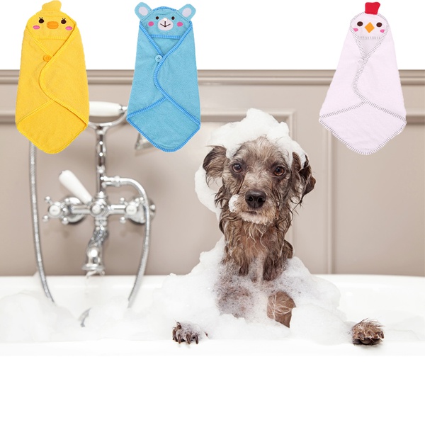 Pet cartoon multifunctional towel bath towel bathrobe