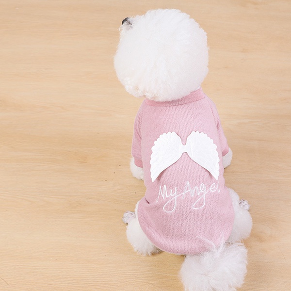 Cat and dog clothes teddy angel sweater