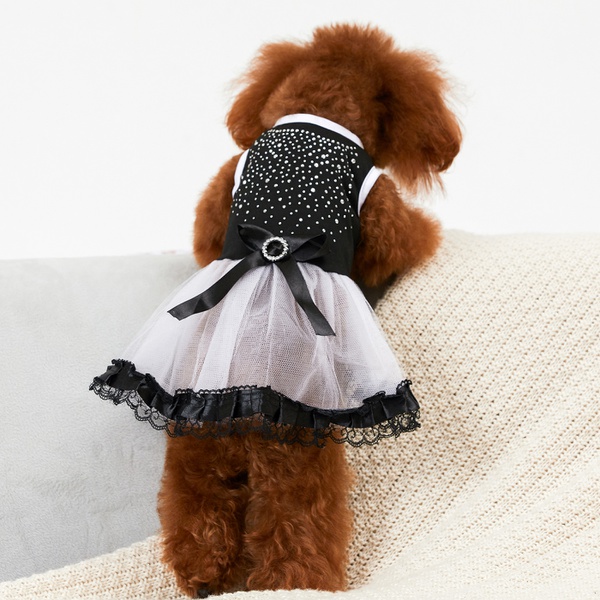 Cat & Dog Bow Lace Dress