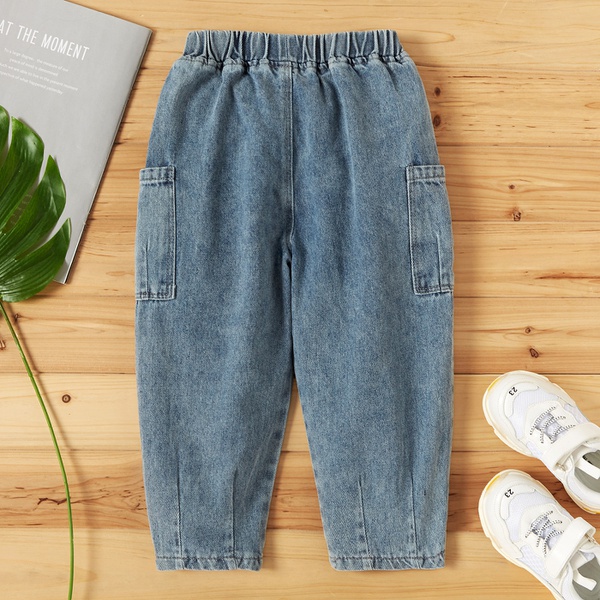 Toddler Boy Solid Pocket Jeans