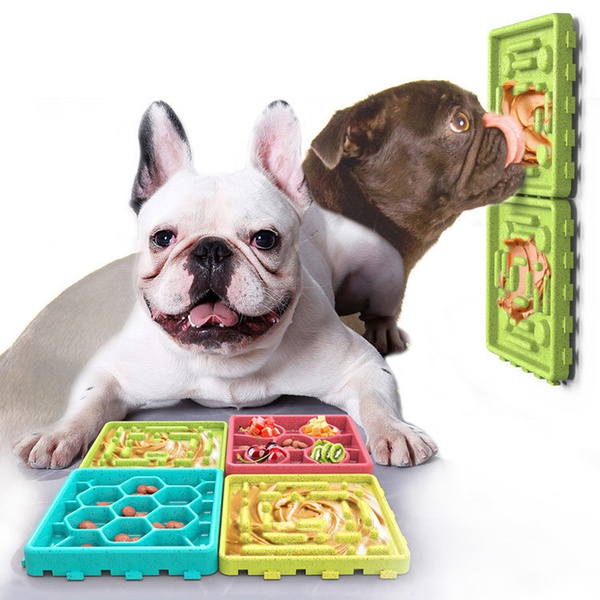 Pet Maze Combination Plate Dog Licking Mat Silicone Suction Slow Food Bowl Anti-choke Slow Food