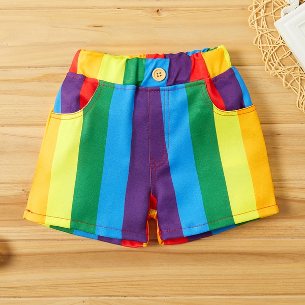 Baby / Toddler Stylish Colorblock Striped Shorts