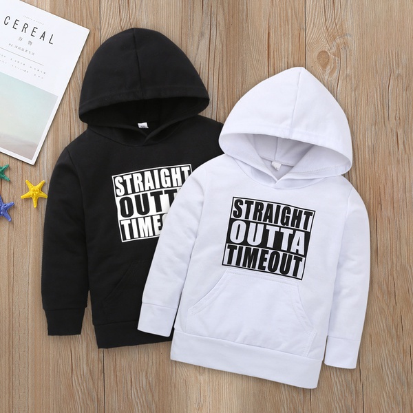 Baby / Toddler Pretty Letter Print Hoodie