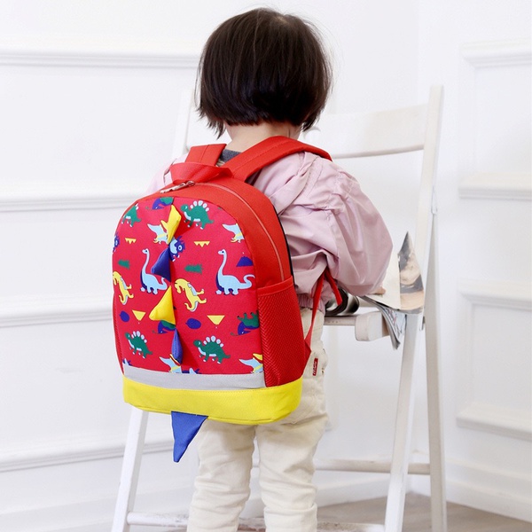 Kid Dinosaur Print Preppy Style Backpack