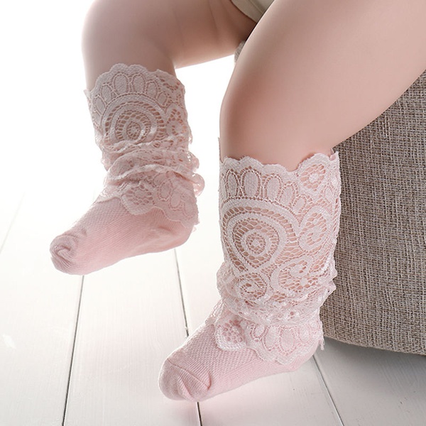 Baby Solid Lace Socks
