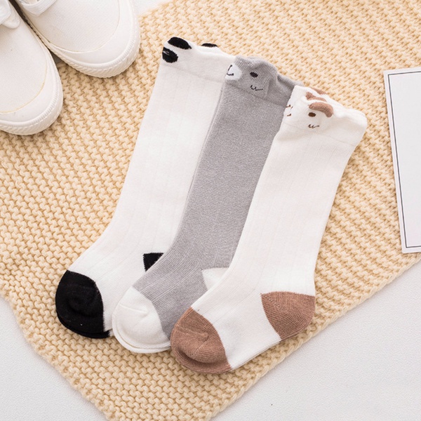 3-piece Baby Animal Print Cotton Stockings Set