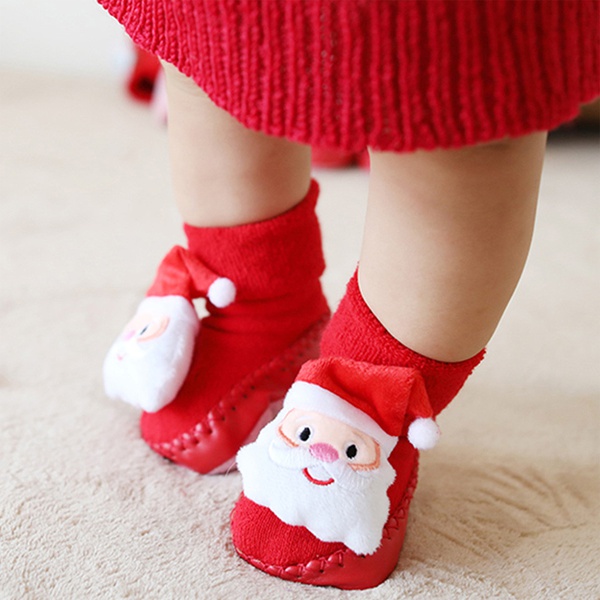 Baby Christmas Character Decor Floor Socks