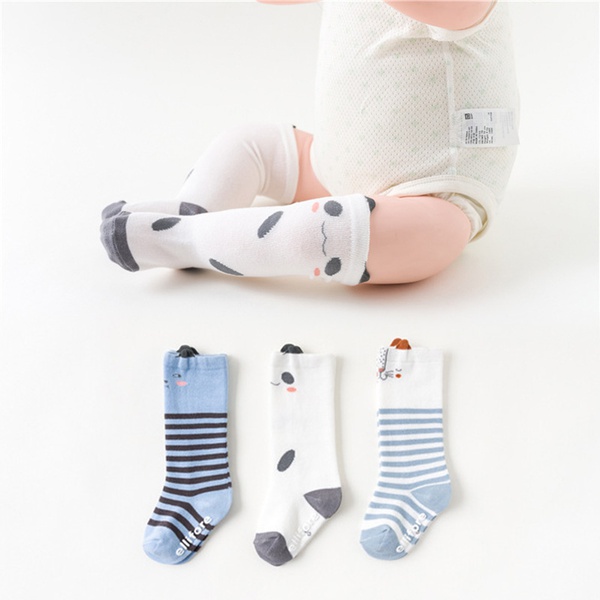 3-pack Baby / Toddler Cartoon Striped Stockings