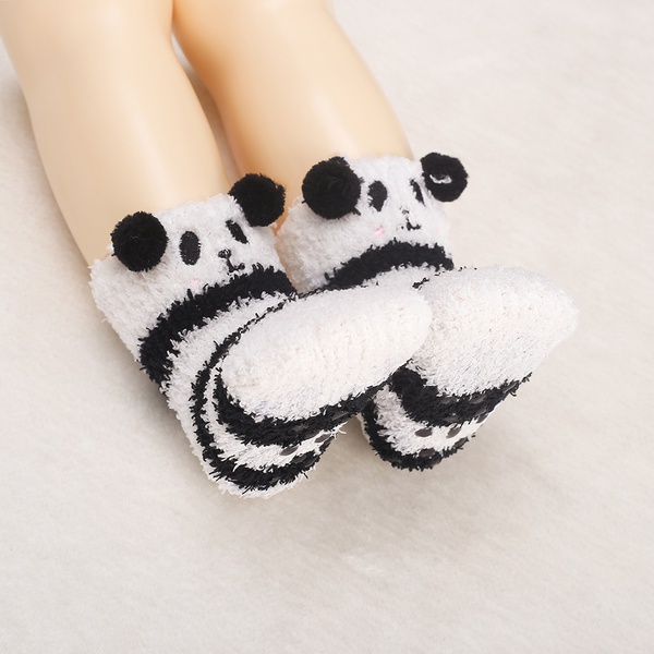 Baby / Toddler Panda Fleece Middle Socks
